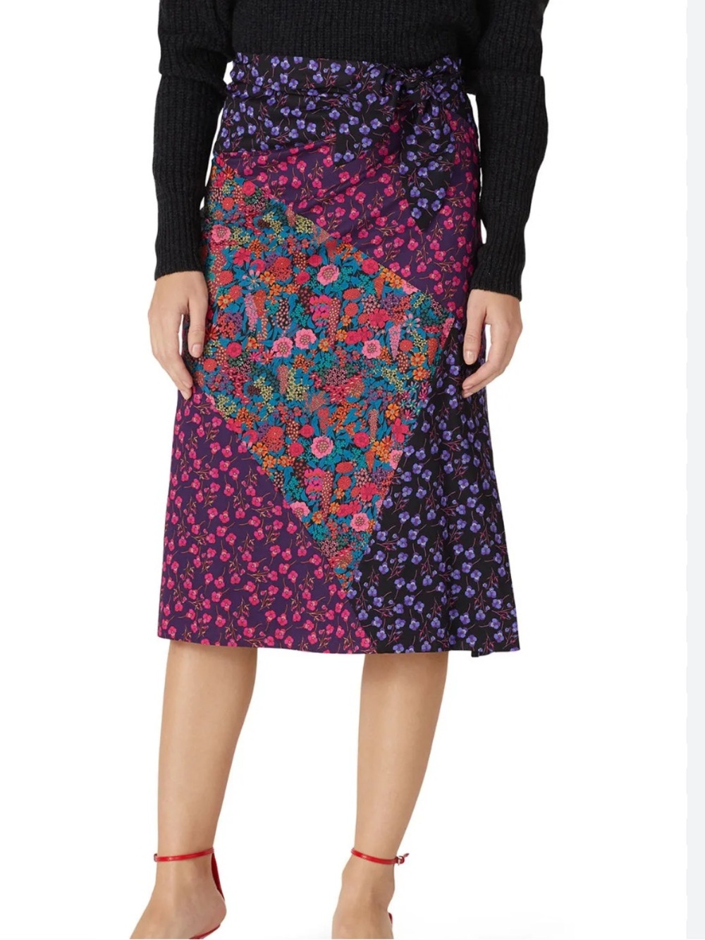 J.Crew Liberty of London floral patchwork skirt - 8